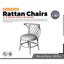 Yao's Studio LYT248 Rattan Chairs HO/OO/Z/N/TT Railroad Miniature Accessory Display Props