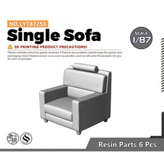 Yao's Studio LYT253 Single Sofa-4 HO/OO/Z/N/TT Railroad Miniature Accessory Display Props