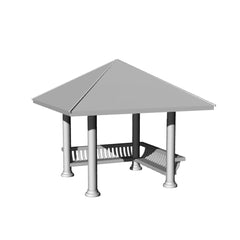 Yao's Studio LYT326 Pavilion HO/OO/Z/N/TT Railroad Miniature Accessory Display Props
