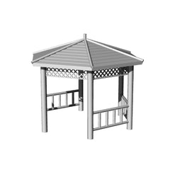 Yao's Studio LYT327 Pavilion HO/OO/Z/N/TT Railroad Miniature Accessory Display Props