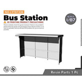 Yao's Studio LYT336 Bus Station HO/OO/Z/N/TT Railroad Miniature Accessory Display Props