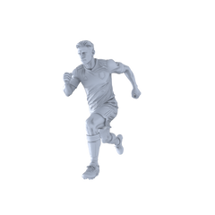 Detail view of Yao's Studio LYTR267 Unpainted Miniature Soccer Players 6-Pack for Diorama & Hobby Painting Miniatures Diorama Resin Figures Model
