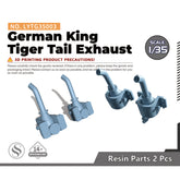 Yao's Studio LYTG003 1/35(48,72,144) Model Upgrade Parts German King Tiger Tail Exhaust
