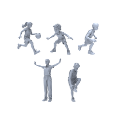 Yao's Studio LYTR035 Police Duty Scene Resin Miniature Model 4-Piece Set - Police Officers & K9 Unit Figures Unpainted DIY Model Painting Urban Police Scene Decor 1set 3D Printed Resin Model Kit by SSMODEL