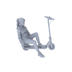 Detail view of MRY-SFW LYTR157C Modern Trendy Female Single with Scooter 1pc Model