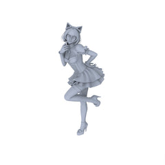 Detail view of MRY-SFW LYTR158F Modern Cat Ear Maid Style Female Single 1pc Model
