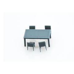 Yao's Studio LYTS003 Miniature Factory Building Military Car Railroad Track Accessory Props Diorama Scenery Five-Piece Dining Set Kitchen Combination