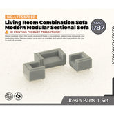 Yao's Studio LYTS010 Miniature Factory Building Military Car Railroad Track Accessory Props Diorama Scenery Living Room Combination Sofa Modern Modular Sectional Sofa
