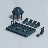 Yao's Studio LYTS023 Outdoor Leisure, Swimming Pool, Swimming Ring, Leisure Chair, 3D Railway Scene