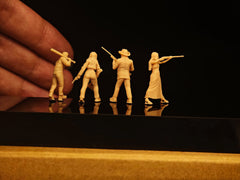 Miniature model zombie apocalypse civilian survivor 4-person group small soldier LSSNO283 1/35/48/64/72/87/100/144