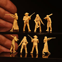 Miniature model zombie apocalypse civilian survivor 4-person group small soldier LSSNO283 1/35/48/64/72/87/100/144