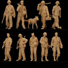 World War II Pacific American 9-Person Team LSSNO127 1/35/48/64/72/87/100/144