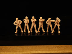 Miniature model of a modern undercover agent street gunfight 6-man soldier white model LSSNO231 1/35/48/64/72/87/100/144