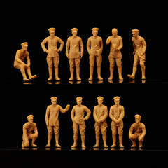 A photo of Red Baron pilots from World War I with 12 white-painted life-size figures LSSNO278 1/35/48/64/72/87/100/144