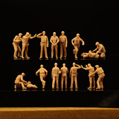 Miniature model of Modern Police 8 soldiers LSSNO242 1/35/48/64/72/87/100/144