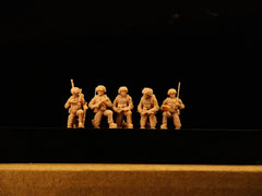 Modern British infantry (5 men) LSSNO258 1/35/48/64/72/87/100/144