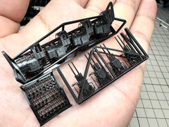 SSMODEL R350016 1/350Ratio 127mm gun late stage split three angle adjustments