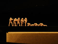 Modern British infantry ③ 8 men LSSNO259 1/35/48/64/72/87/100/144