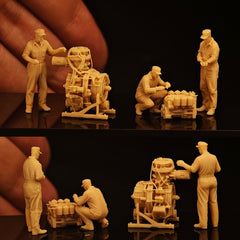 WWII US Army 3-man 2-engine (R975 FOR6046) LSSNO306 1/35/48/64/72/87/100/144