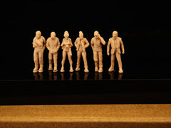 Miniature model, modern undercover, urban secret front, 6-person group, small soldier, white model LSSNO232 1/35/48/64/72/87/100/144