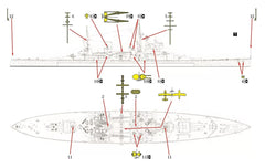SSMODEL WM32001 — British Battleship HMS *King George V* — 1/3000 Scale Resin Model (Includes Photo-Etched Parts)