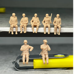 National Army vehicle soldiers and drivers: Can handle various communication scenarios.LSSNo56 1/35/48/64/72/87/100/144