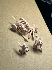 WWII D37mm gun crew of 5 LSSNO66 1/35/48/64/72/87/100/144
