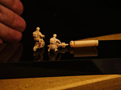 WWII British Airborne Troops and Motorcycles: 2 soldiers, 2 motorcycles, 1 storage box LSSNO295 1/35/48/64/72/87/100/144