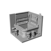 RHMG-204(205) 1/S 1/L 3D Printed Architectural Model Decor Miniature Building Ornament for Deskdesktop ornament Bar