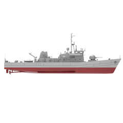 RHWS009S Greet Britannia Peacock Class Submarine Chaser LÉ Orla P41 Full Hull