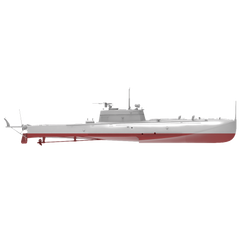 RHWS030S Military Model Kit Full Hull Soviet G-5 SHVAK Gun Modification Motor Torpedo Boat