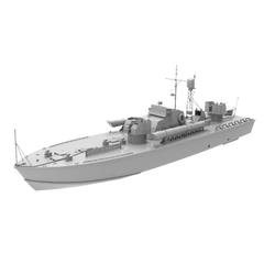 RHWS031 Military Model Kit Water Line Soviet Project 183 Motor Torpedo Boat