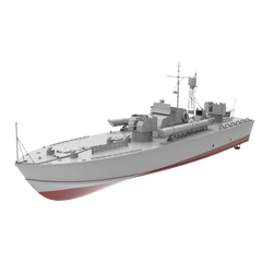 RHWS031S-A Military Model Kit Full Hull Soviet Project 183 Motor Torpedo Boat