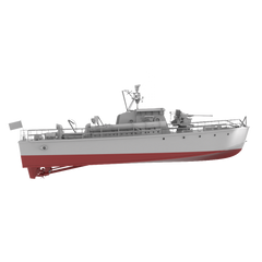 RHWS032S-A Military Model Kit Full Hull British HMS Gay Archer Torpedo Boat