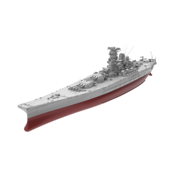 RHWS033S Military Model Kit Full Hull IJN Yamato Class Battleship