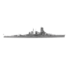 RHWS037 Military Model Kit Water Line IJN Kirishima Battle Cruiser