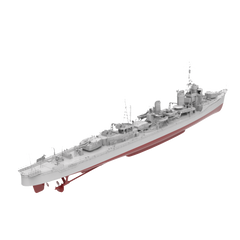 RHWS038S Military Model Kit Full HullIJN Yukikaze Destroyer