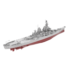 RHWS039S Military Model Kit Full HullUSS Iowa BB-61