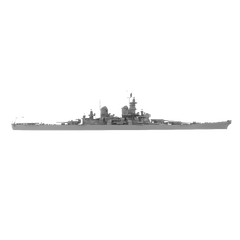 RHWS039 Military Model Kit Water LineUSS Iowa BB-61