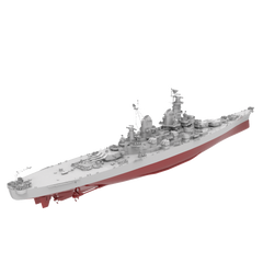RHWS040S Military Model Kit Full HullUSS Missouri Battleship