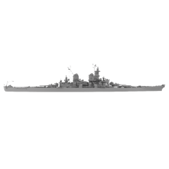 RHWS040 Military Model Kit Water LineUSS Missouri Battleship