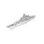 RHWS056S USSR Soviet Union Kresta II Class Cruiser Full Hull