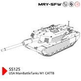 SSMODEL SS125 Military Model USA MainBattleTanks M1 CATTB