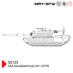 SSMODEL SS125 Military Model USA MainBattleTanks M1 CATTB