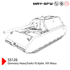 SSMODEL SS126 Military Model Germany HeavyTanks Pz.Kpfw. VIII Maus