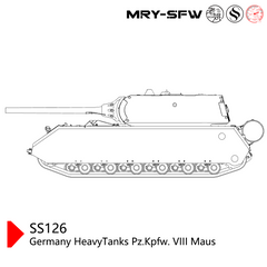 SSMODEL SS126 Military Model Germany HeavyTanks Pz.Kpfw. VIII Maus