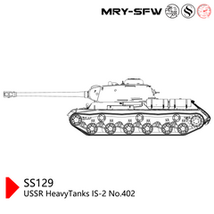 SSMODEL SS129 Military Model USSR HeavyTanks IS-2 No.402