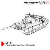 SSMODEL SS131 Military Model Pakistan MediumTanks Al-Khalid-I