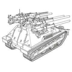 SS140 Military Model US Multiple 106mm Self-propelled Rifle M50