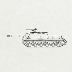 Detail view of MRY-SFW SS241 Soviet Army ISU-152 Heavy Tank Destroyer Model